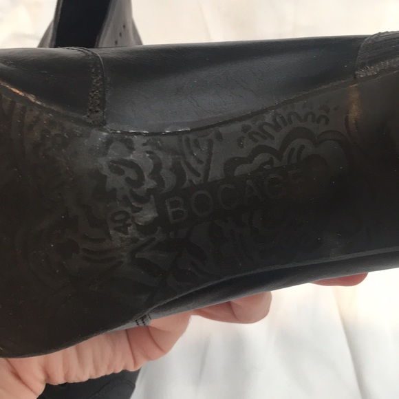 Black leather lace up booties - Picture 6 of 6